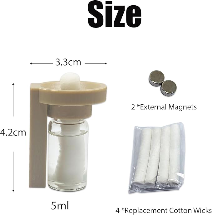 Jumping Spider Water Dispenser, Magnetic Hanging Feeder,Suitable for Jumping Spiders,Tarantulas, Praying Mantises,Arboreal Animals, and Other Small Animal Enclosure Accessories (Wood Color, 5ML)