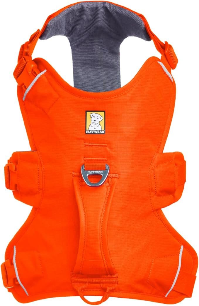 Ruffwear, Web Master, Multi-Use Support Dog Harness, Hiking and Trail Running, Service and Working, Everyday Wear, Blaze Orange, X-Small
