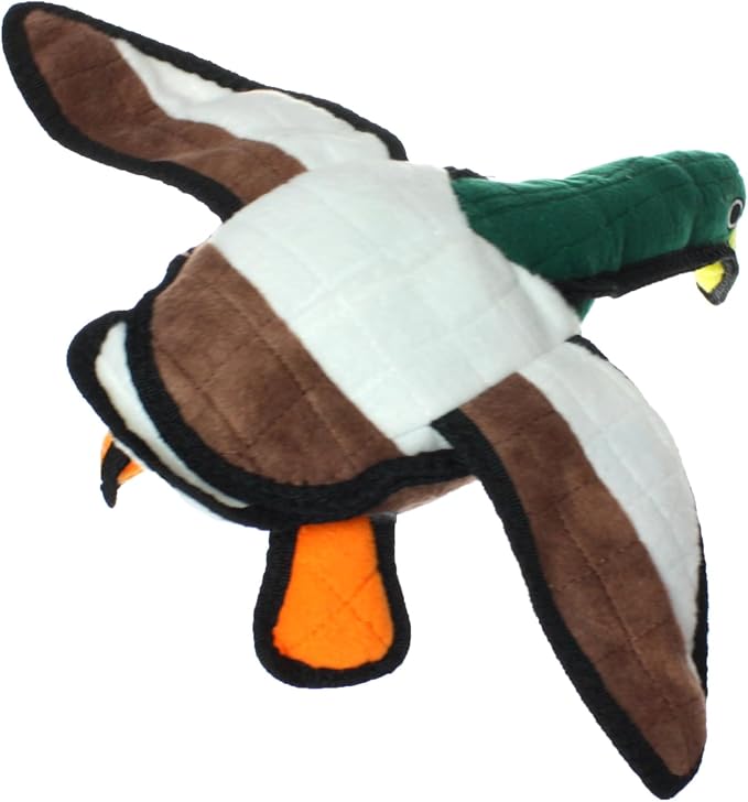 TUFFY® : Duck Dog Toy: Ultra Durable Plush Toy with Multiple Layers & Reinforced Seams, Washable and Floats, Original Construction