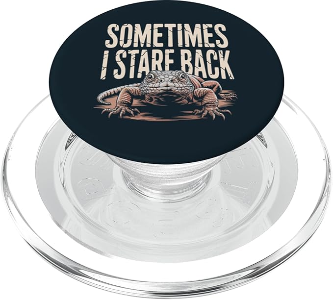 Uromastyx Owner Stare Back Uromastyx PopSockets PopGrip for MagSafe