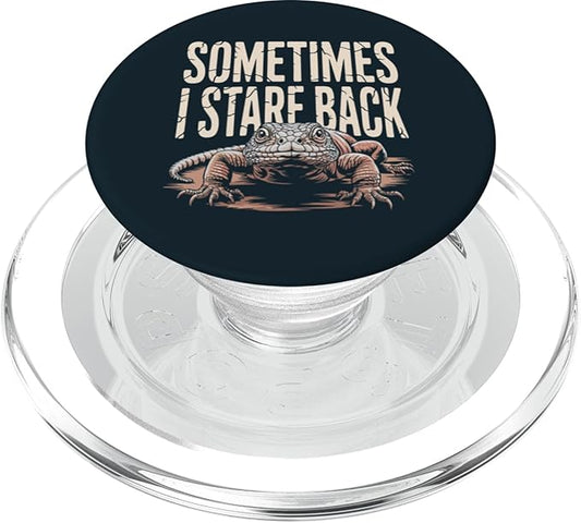 Uromastyx Owner Stare Back Uromastyx PopSockets PopGrip for MagSafe