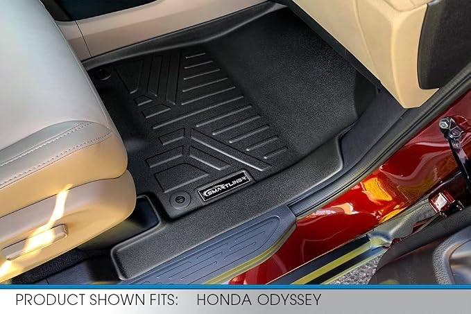 SMARTLINER Custom Fit Floor Mats 1st Row Liner Set Compatible with 2018-2025 Honda Odyssey