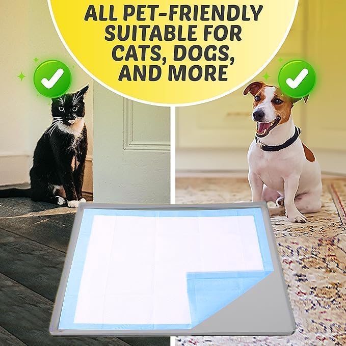 Dog Pee Pad Holder - Fits Up to 36” x 36” Pee Pad - 1 Pack - Light Grey | Stable Grip, Soft Edges, Quick Wipe Silicone Surface, Dog Pad Holder for Indoor Flooring Protection