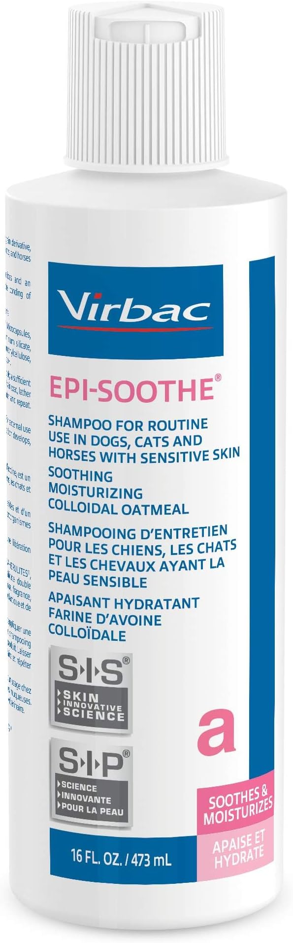 Virbac EPI-SOOTHE® Shampoo For Dogs, Cats & Horses (16 oz) - For Dry and Sensitive Skin