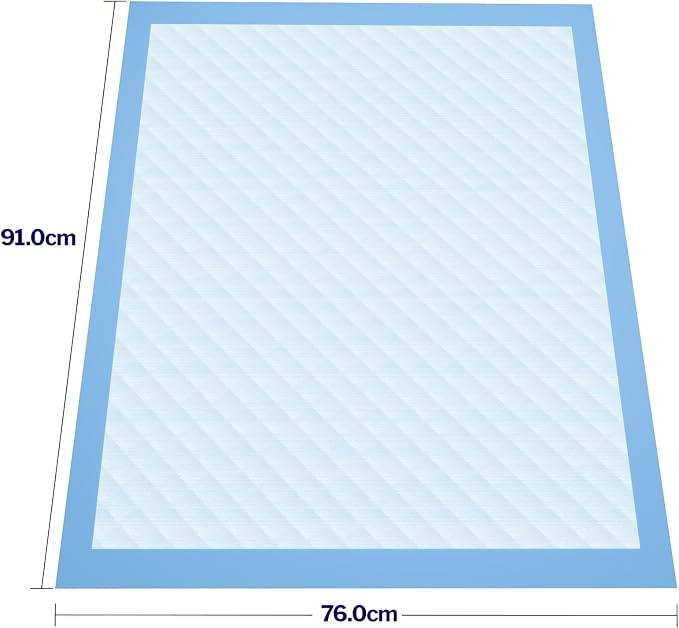 Powools Ultra Thick Bed Pads, 36 x 30 in, 6-Layer, Leak-Proof, 100-Pack | Disposable Adult & Pee Pads for Dogs, Super Absorbent, Quick-Dry, Skin-Friendly, Disposable Changing Pads for Baby