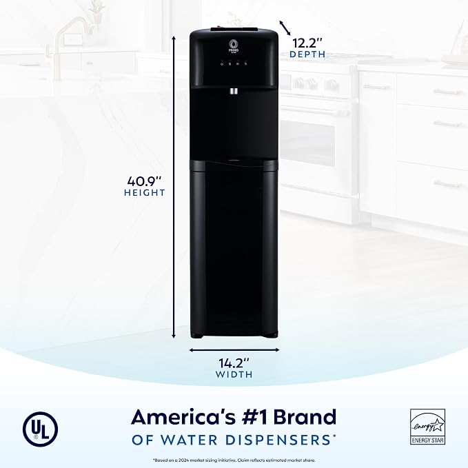 Primo Water Dispenser for 5 Gallon Bottle - Hot & Cold Bottom Loading Water Cooler Machine