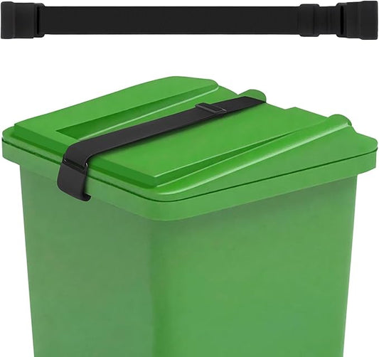 1 Pack Trash Can Locks for Animals, Adjustable Double Metal Claw Bear Proof Trash Can Lock, Outdoor Trash Can Lock Straps Prevent Raccoons Dogs Mice and Small Animals from Rummaging Trash Bin