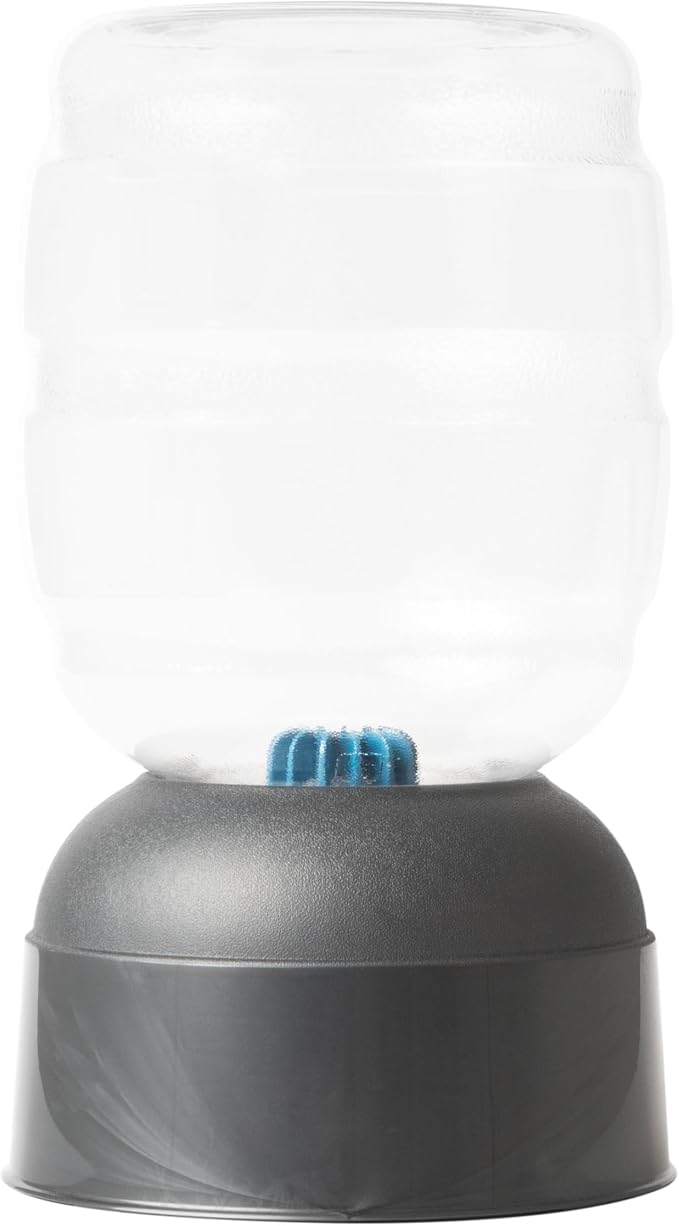 Petmate Replendish Automatic Dog Water Dispenser Gravity Pet Waterer with Microban Protection Base, 100% BPA Free - 1 Gallon, Wide Mouth Bowl, with 2 Extra Filters