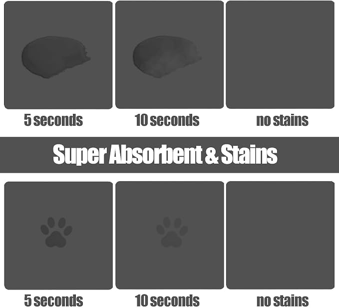 Large Pet Feeding Mat, 15.7" x 39.3" Bohemia Absorbent Quick Dry Dog Mat for Food and Water Bowl, Non Skid Cat Bowl Mat, No Stains for Pet Water Dispenser Pet Supplies for Messy Drinkers