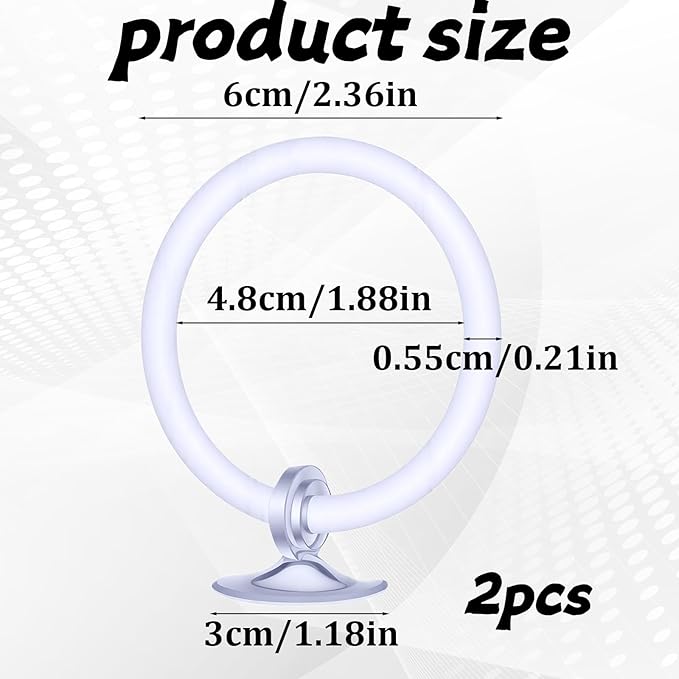 Styquenzer 2 Pcs Beta Fish Aquariums Accessories, Betta Ring Enrichment Toys Fish Feeding Ring Betta Toys for Exercise Training
