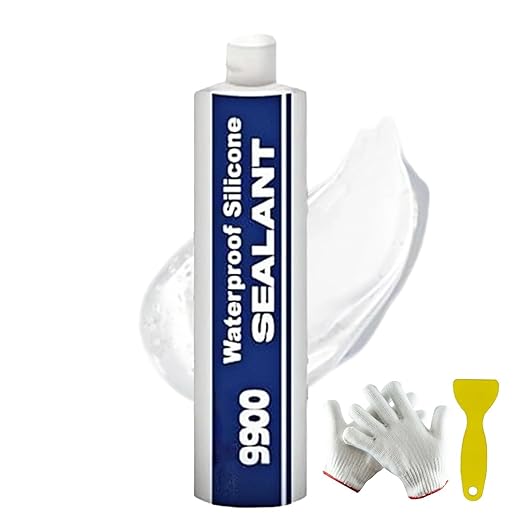 Waterproof Structural Adhesive Sealant - 9900 Super Bonding Glue, UV-Resistant Strong Sealing Compound for Roof, Bathroom, Tile, Multi-Surfaces (Clear)
