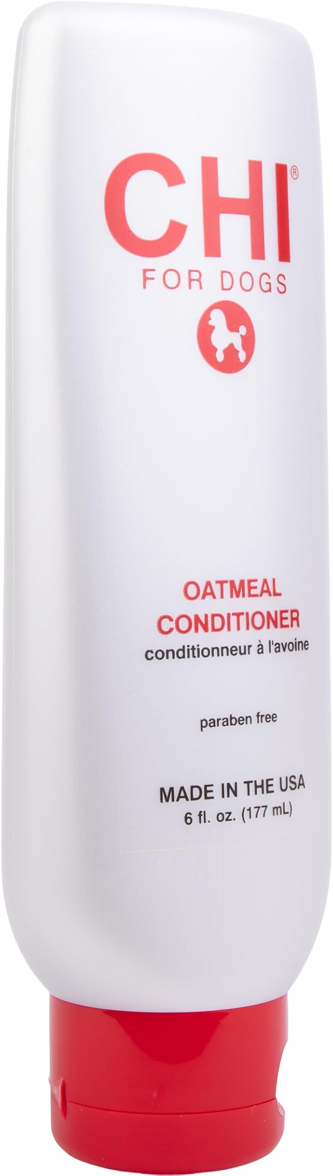 CHI for Dogs Oatmeal Dog Conditioner, pH Balanced Moisturizer for Dry Skin, Sulfate and Paraben Free, Ionic Technology Detangling for Smooth Coat, Dogs and Puppies 8 Weeks+, Made in the USA, 6 Fl Oz
