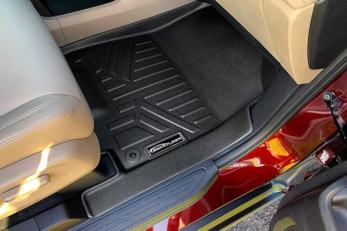 SMARTLINER Custom Fit Floor Mats 2 Rows and Cargo Liner Behind 3rd Row Set Compatible with 2018-2025 Honda Odyssey