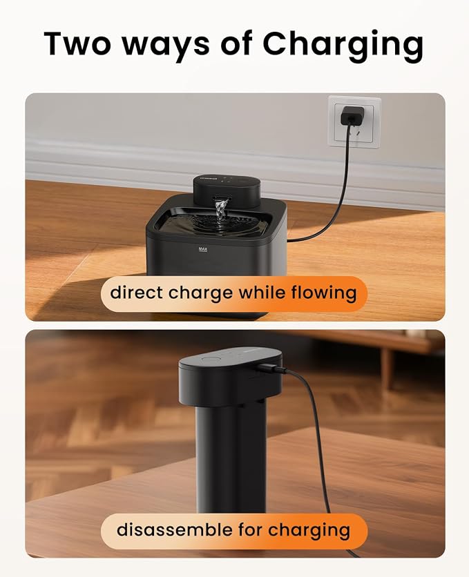 oneisall Water Pump(Battery Motor) for 2.2L 3.2L Wireless Cat Fountain | SilentFlow™,Ultra Quiet,Spare Replacement For When One Runs Out Of Power,for Model
