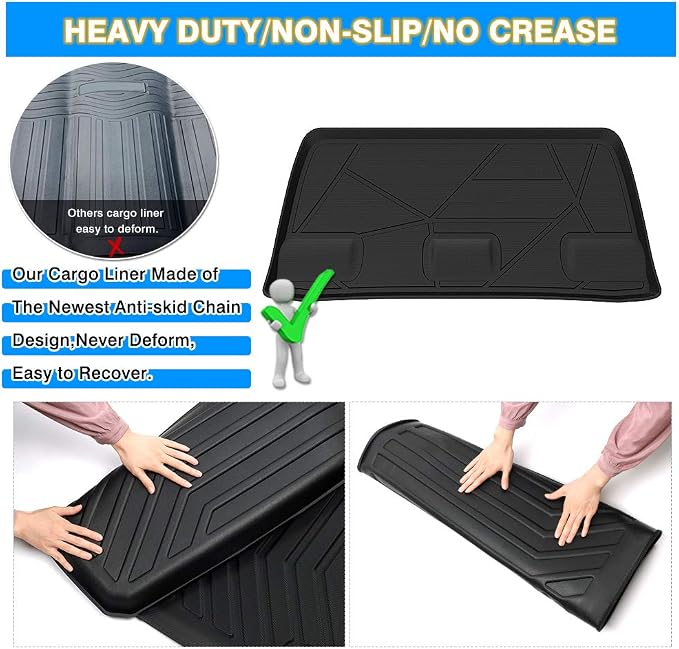 Cartist Cargo Liner Fits for Honda Odyssey 2018-2026, All Weather Trunk Mat for Odyssey Accessories, Heavy Duty Car Mats, Car Accessories