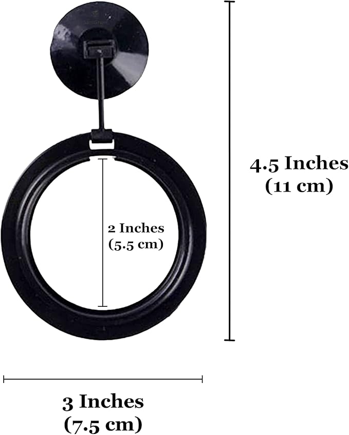 SunGrow Betta Feeding Ring, Prevent Water Turbulence from Washing Food into Filter, Practical Round Floating Food, Suitable for Guppy, Goldfish and Other Small Fish (3 Feeding Rings)