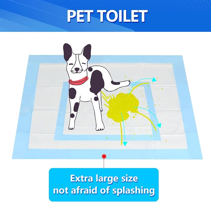 Large Pee Pads for Dogs 31"x47", 40count, Super Absorbent