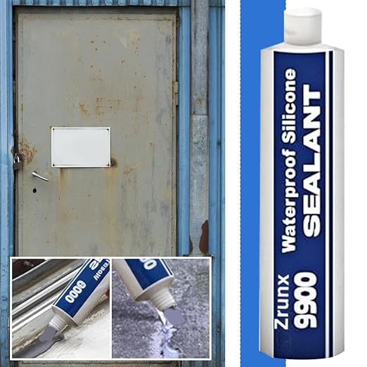 All-Purpose Super-Structural Sealant, Waterproof Adhesive 9900, 9900 Sealant Waterproof, Glue Strong Sealing Compound for Construction, Roofing, Bathroom & DIY Repairs (Black)