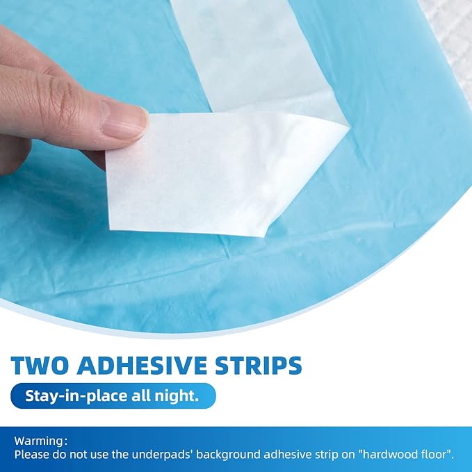 SOFYFINE 50 Count Disposable Bed Pads with Adhesive Strip 30"x36" | Thicken Elderly Adults Incontinence Underpads,Heavy Duty Absorbent Chucks Waterproof,XL Extra Large Puppy Pee Training Pad