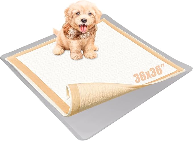 Dog Pee Pad Holder - Fits Up to 36” x 36” Pee Pad - 1 Pack - Light Grey | Stable Grip, Soft Edges, Quick Wipe Silicone Surface, Dog Pad Holder for Indoor Flooring Protection