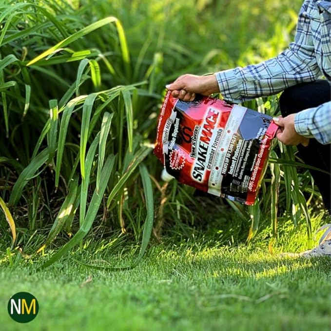 Nature's Mace Snake Mace 125 Pounds, Snake Repellent for Yard, Home, Garden, Get Rid of Snakes, Outdoor Repelling Granules, Deterrent, Plant Friendly, Pet Safe, Defense Granular Formula
