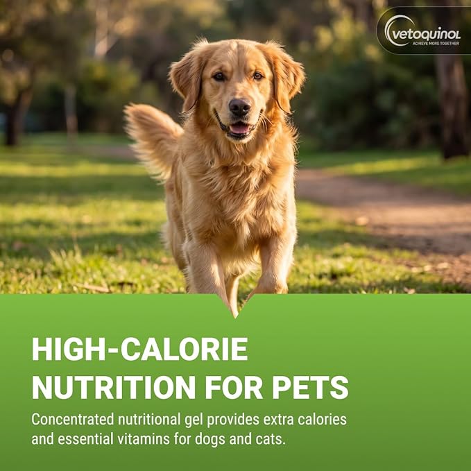 Vetoquinol Nutri-Cal - High-Calorie Nutritional Gel - Supports Daily Nutrition for Picky Eaters - Essential Nutrients & Vitamins for Cats & Dogs - Easy Feeding Oral Gel - 4.25 oz