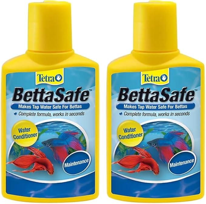 Tetra BettaSafe, Aquarium Water Conditioner for Bettas, 1.69-Ounce, 50ml, Golds & Yellows (16837) (Pack of 2)