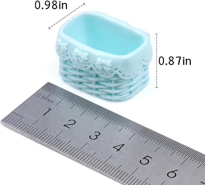 DQITJ 6 Pcs Jumping Spider Water Bowl Food Dish Micro Basket Decor for Hermit Crab Tarantula Snail Millipede Small Reptiles