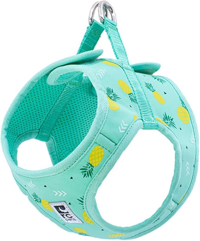 RC Pet Products Cirque Soft Walking Step-in Dog Harness, Pineapple Parade, X-Large