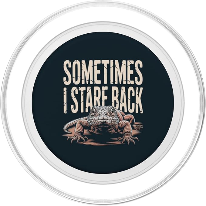 Uromastyx Owner Stare Back Uromastyx PopSockets PopGrip for MagSafe