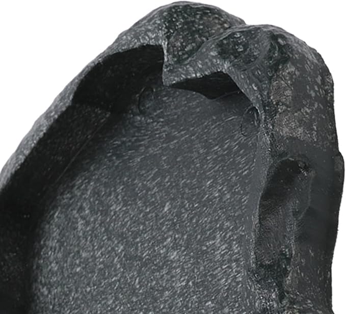 Tortoise Water Bowl - Reptile Water Food Dish Medium - Shallow Rock Reptile Feeder - Pet Aquarium Ornament Terrarium Dish Plate for Feeding Water Tortoise Lizard, 7.1 * 5.5 * 0.8in