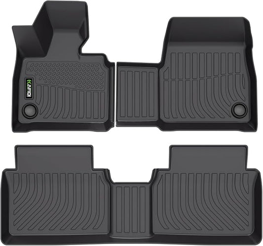 HAFIDI® All Weather Floor Mats for BMW i3 2014-2019 Car Mats for BMW i3 Floor Liners TPE Anti-Slip Automotive Full Set Custom Accessories - Black