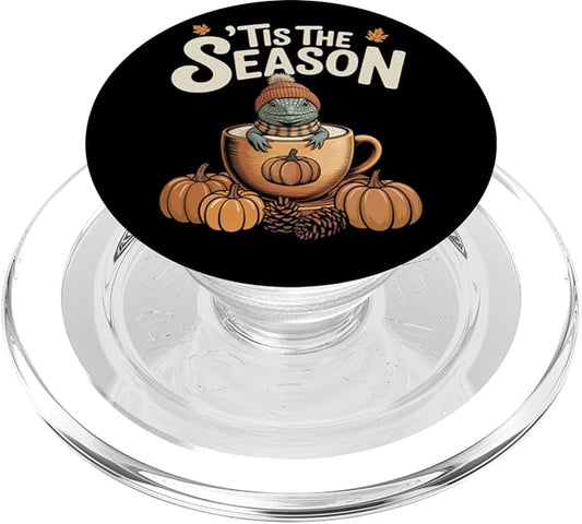 Tis The Season Uromastyx Fall Coffee Autumn Pumpkin Spice PopSockets PopGrip for MagSafe
