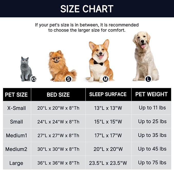 Western Home Calming Donut Small Dog Cat Bed Washable Puppy Bed,24" | Fluffy Faux Fur Round Cuddler,Anti-Anxiety,Anti-Slip Bottom,Pet Beds for Puppy&Small Dog&Large Cat,Up to 25 LBS White Grey