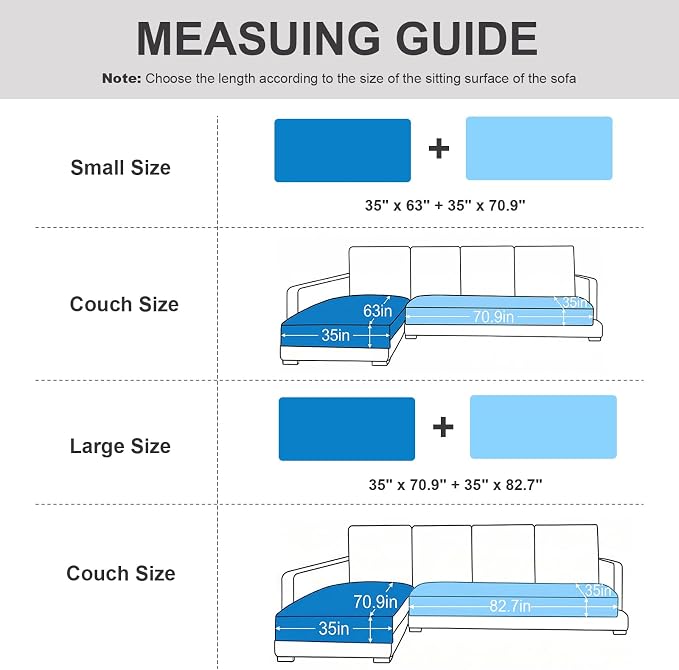FUANGUI 2 Pack Waterproof Couch Cover for Dogs for Sectional Sofa | Washable Pet Couch Covers for Pets, Non Slip 2 PCS L Shaped Sofa Slipcover, Sofa Covers for 3 Cushion Couch Sofa Pet Friendly