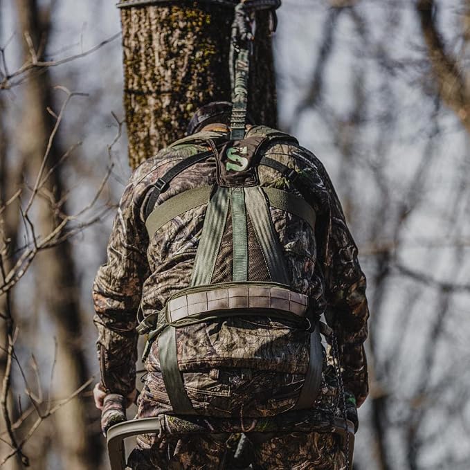 Summit Treestands Men's Pro Safety Harness, Large, Green, Model: SU83082