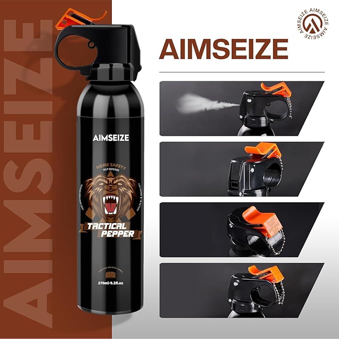 Compact Pepper Spray for Hiking: Maximum Strength Powerful for Camping - Easy Access Outdoor Personal Protection