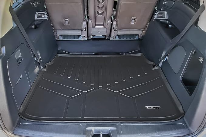 SMARTLINER Custom Fit 3 Row Floor Mats and Cargo Liner Behind 2nd Row Set Compatible with 2018-2025 Honda Odyssey