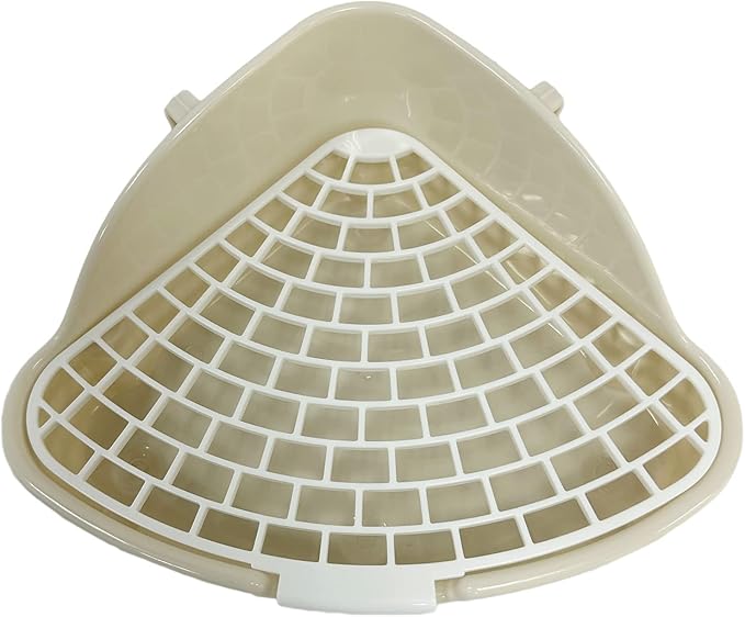 2Pcs Small Animal Corner Litter Box, Cage Potty Trainer for Hamster, Rabbit, Guinea Pig, Ferret, Gerbil, Chinchilla (2)