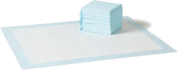 Amazon Basics Disposable Dog Training Pads with Quick-Dry Surface that Turns Liquid into Gel, XL, 34 x 28 Inches, 15-Pack