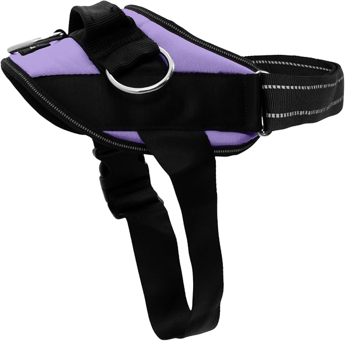 ShawnCo Essential Dog Harness, No-Pull Pet Vest (ICY Lilac,S) | 3 Leash Clips, Easy On, No-Choke, Reflective, Adjustable Fit, Padded Comfort, Control Handle, For Small, Medium & Large Dogs