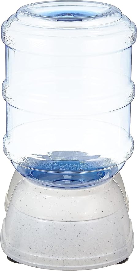 Amazon Basics Gravity Pet Water Dispenser for Cat and Dog, Easy to Clean, 135.3fl.oz Capacity, Small