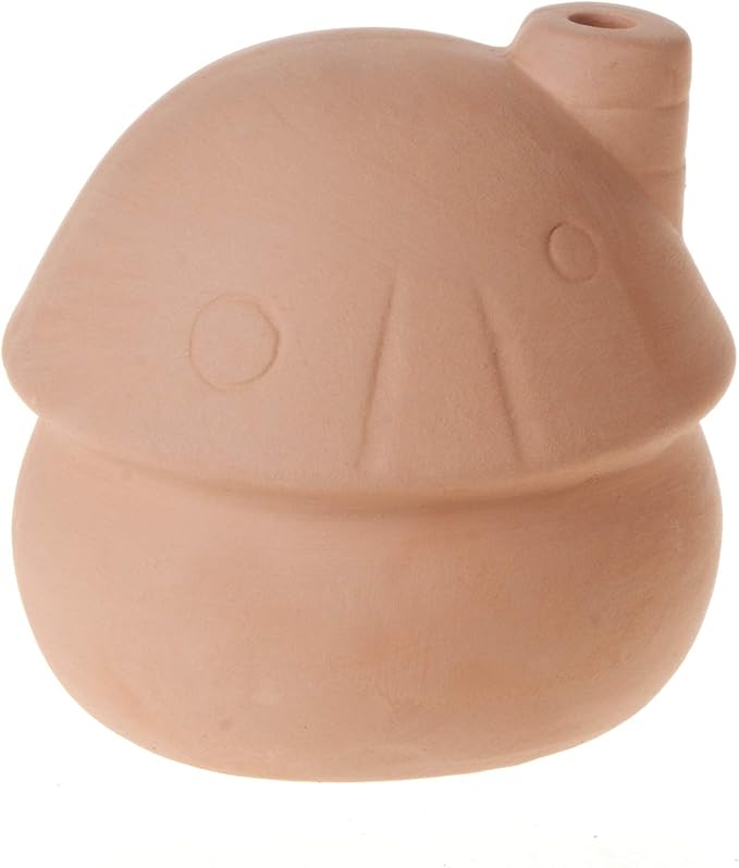 Saim Aquarium Decor Ceramic Mushroom House Ornament Fish Tank Landscape Decor for Small Shrimp to Rest and Breed, Hiding - Natural Color