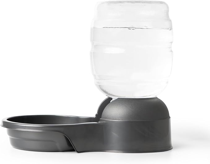 Petmate Replendish Automatic Dog Water Dispenser Gravity Pet Waterer with Microban Protection Base, 100% BPA Free - 1 Gallon, Wide Mouth Bowl, with 2 Extra Filters