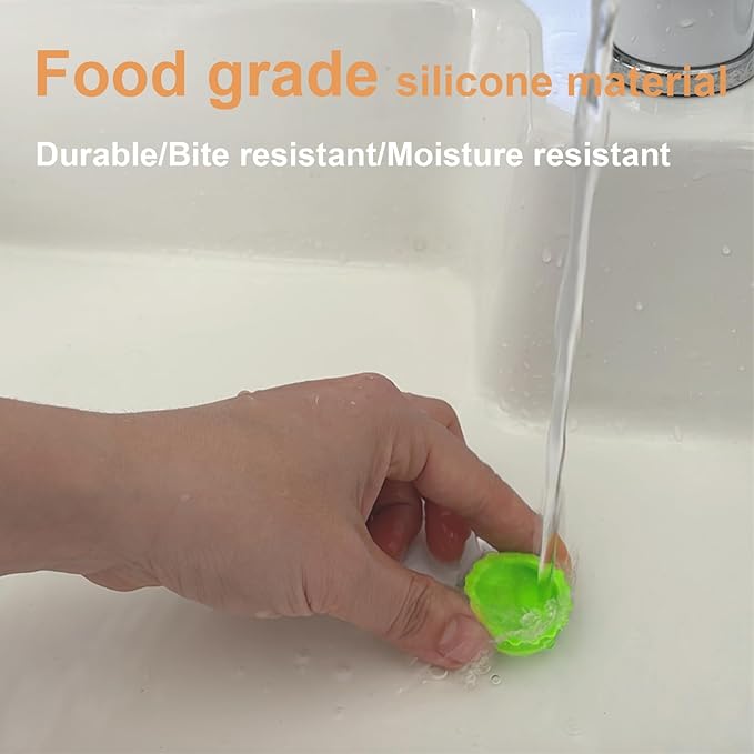 Meow&Woof Reusable Silicone Reptile Feeding Cups – Bearded Dragon Water Bowl & Crested Gecko Food Dish, Habitat Tank Starter Kit Accessories for Turtle, Snake, Hermit Crab- 6 Pcs