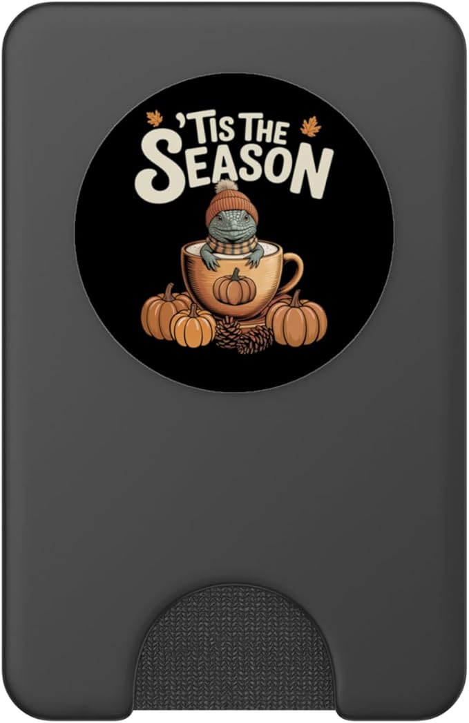 Tis The Season Uromastyx Fall Coffee Autumn Pumpkin Spice PopSockets PopWallet for MagSafe