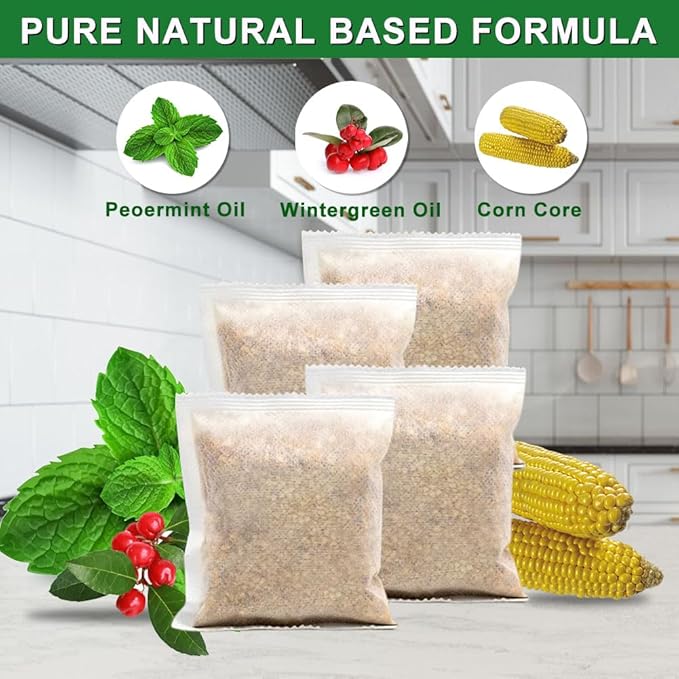 Mouse Repellent Pouches with Peppermint Oil, Rat Repellent for House, Mice Repellent Outdoor & Indoor, Environment Friendly, Keeps Mice Out Mice Deterrent for House/Car/RV/Boat/Garage/CABI, 10Pcs