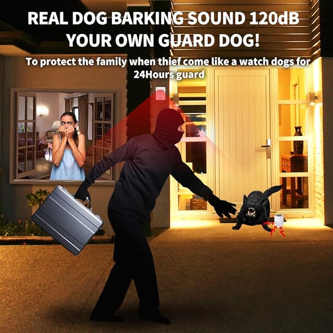 Dog Barking Alarm Motion Detector Outdoor Barking Motion Sensor 1000 FT Range Dog Alarm Home Security
