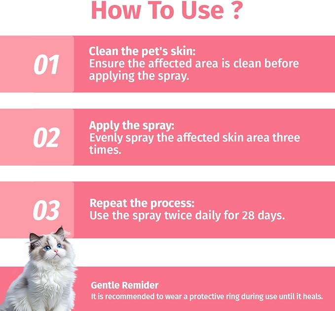 Hot Spot Spray Treatment, Wound Care & Itch Relief Spray for Dogs and Cats, Relives Scratching, Itchy Skin and Paw Licking, for All Animals, 2.02oz