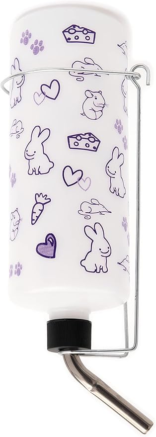 Lixit® Original Super Seal Classic Water Bottle for Rabbits, Cats, Ferrets, Hamsters, Guinea Pigs, Gerbils and Other Small Animals - Made in USA (Frosted (Pack of 1), 32 Ounce)
